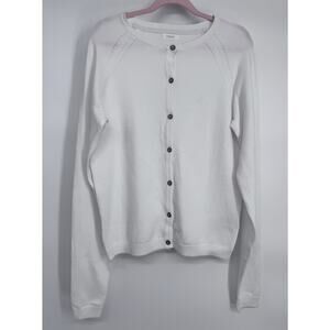 Next Girls White Cardigan Sweater 12yrs Button Knit Long Sleeve Mid-Season
